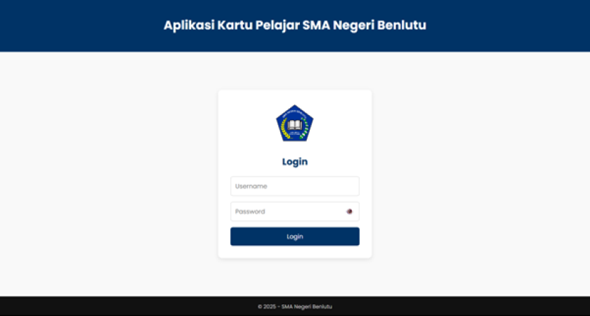 SMAN Benlutu Menluncurkan Aplikasi Kartu Pelajar dengan Fitur Kontrol dan Validasi Mandiri